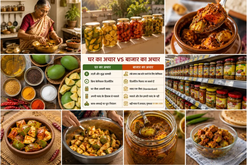 ghar ka achar vs bazar ka achar
